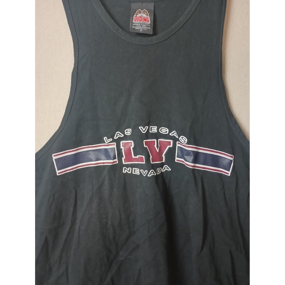 Vintage Düdäng Las‎ Vegas Tank Top Sleeveless Graphic Tee Nevada Size 2XL N - Picture 2 of 6